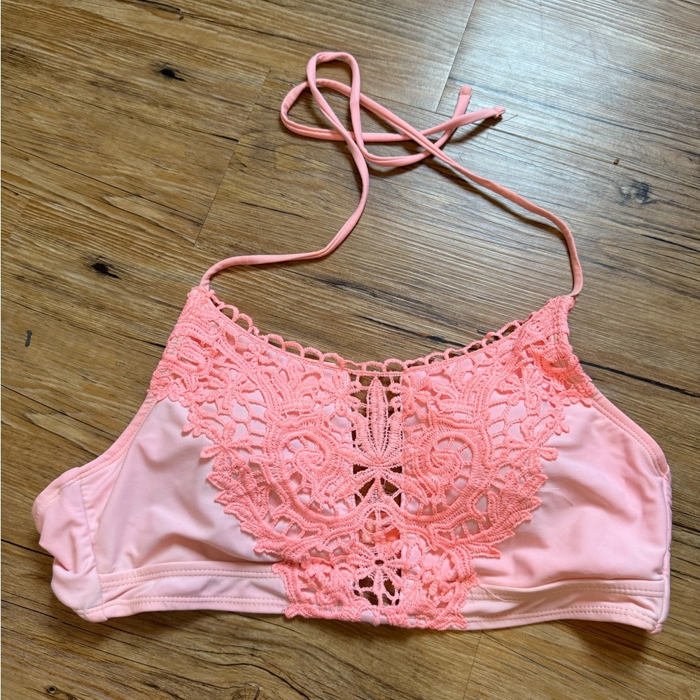 Arizona Jean Company Pink Bikini with Lace Details